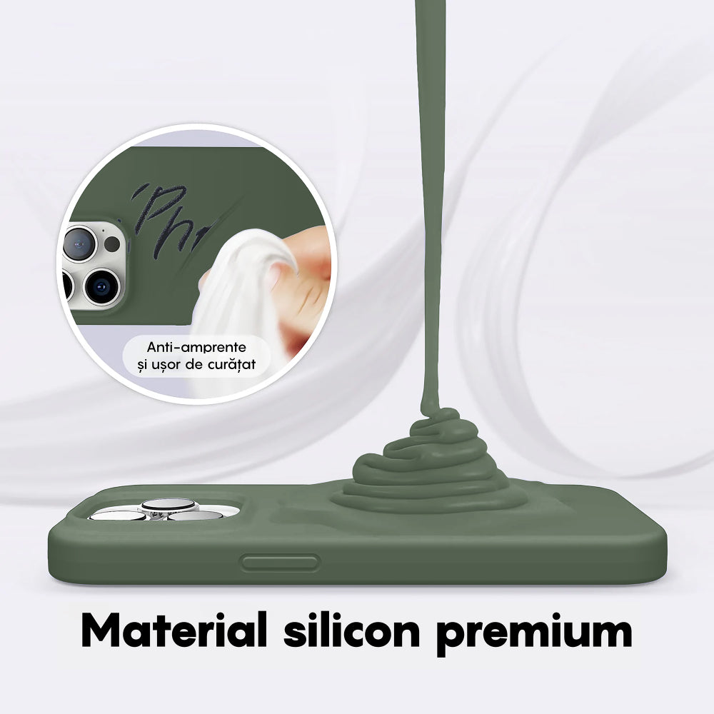 Husa Soft Silicone - iPhone 14 Pro - Webster Green