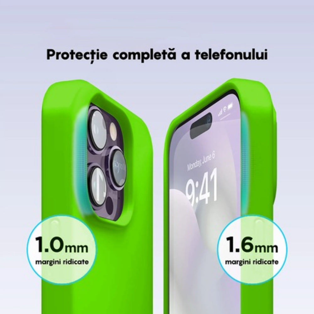 Husa Soft Silicone - iPhone 14 Pro - Neon Green