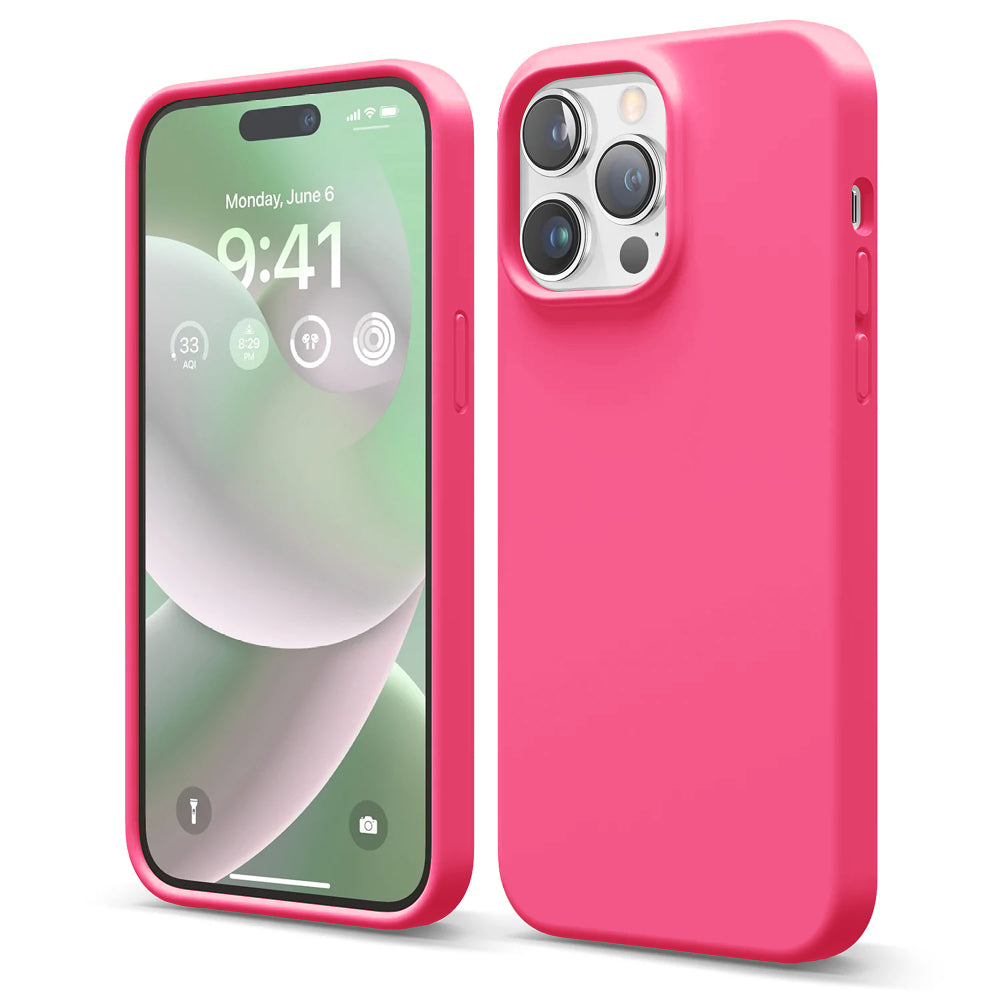 Husa Soft Silicone - iPhone 14 Pro Max - Fuchsia