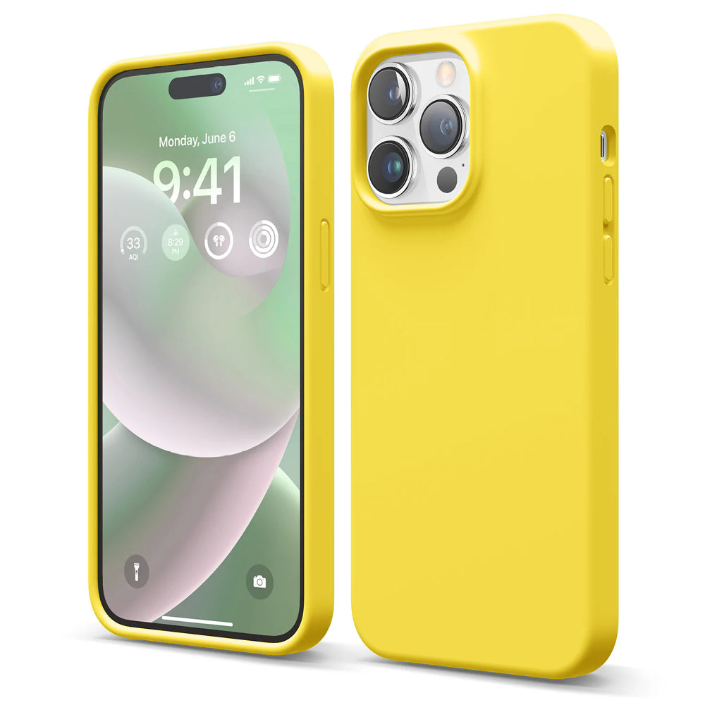 Husa Soft Silicone - iPhone 14 Pro Max - Yellow