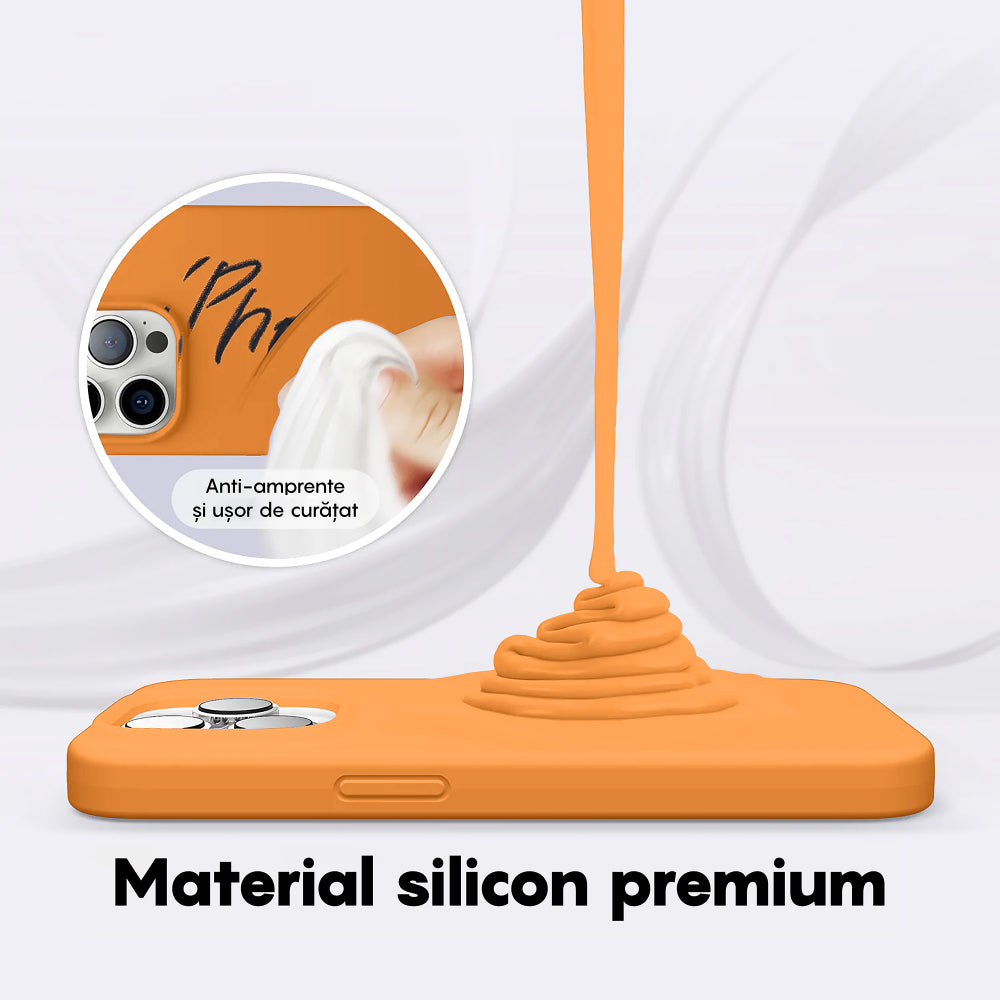 Husa Soft Silicone - iPhone 14 Pro Max - Nectarine