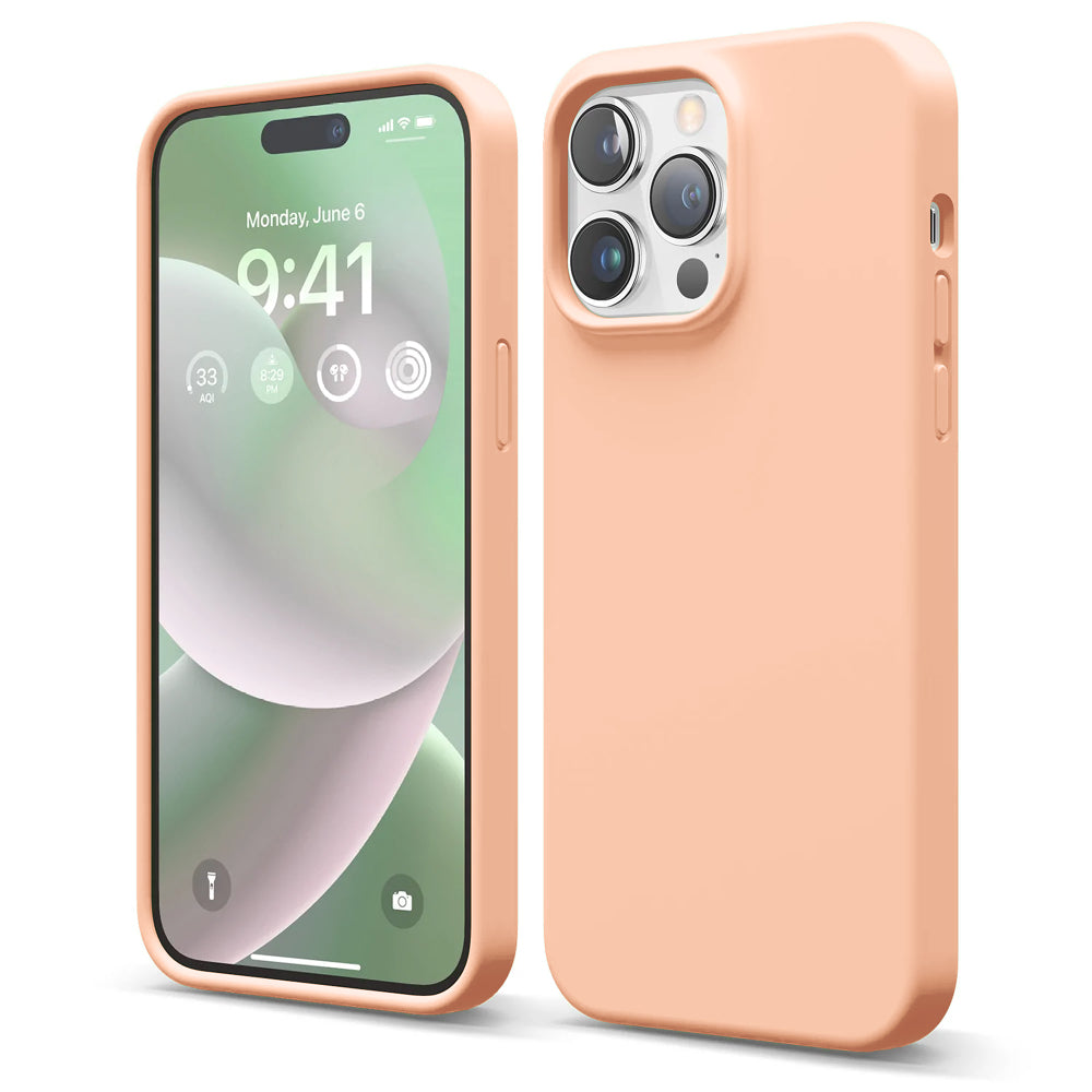 Husa Soft Silicone - iPhone 14 Pro Max - Pink Sand