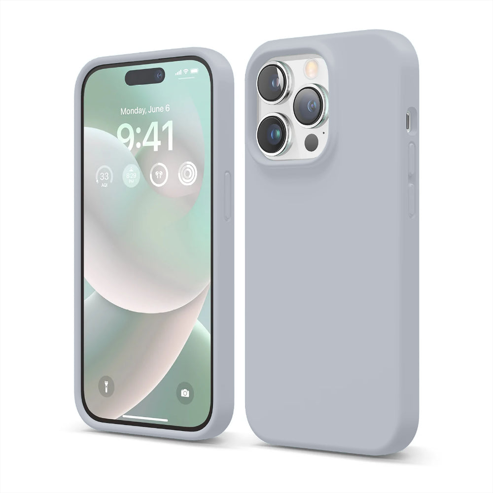 Husa Soft Silicone - iPhone 14 Pro Max - Light Gray