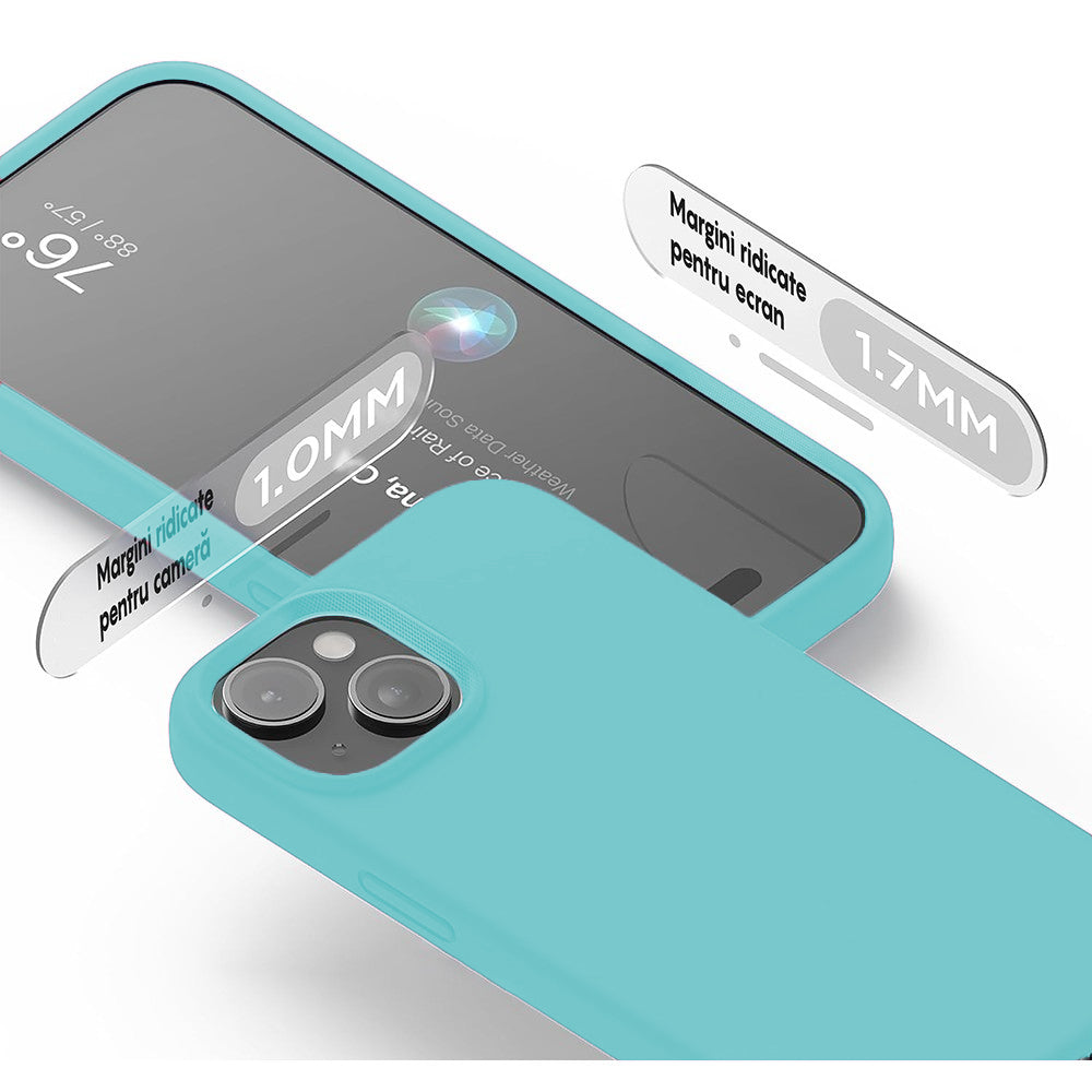 Husa Soft Silicone - iPhone 15 - Turcoaz