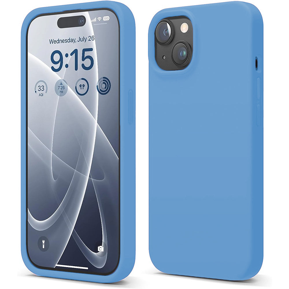 Husa Soft Silicone - iPhone 15 Plus - Cadet Blue
