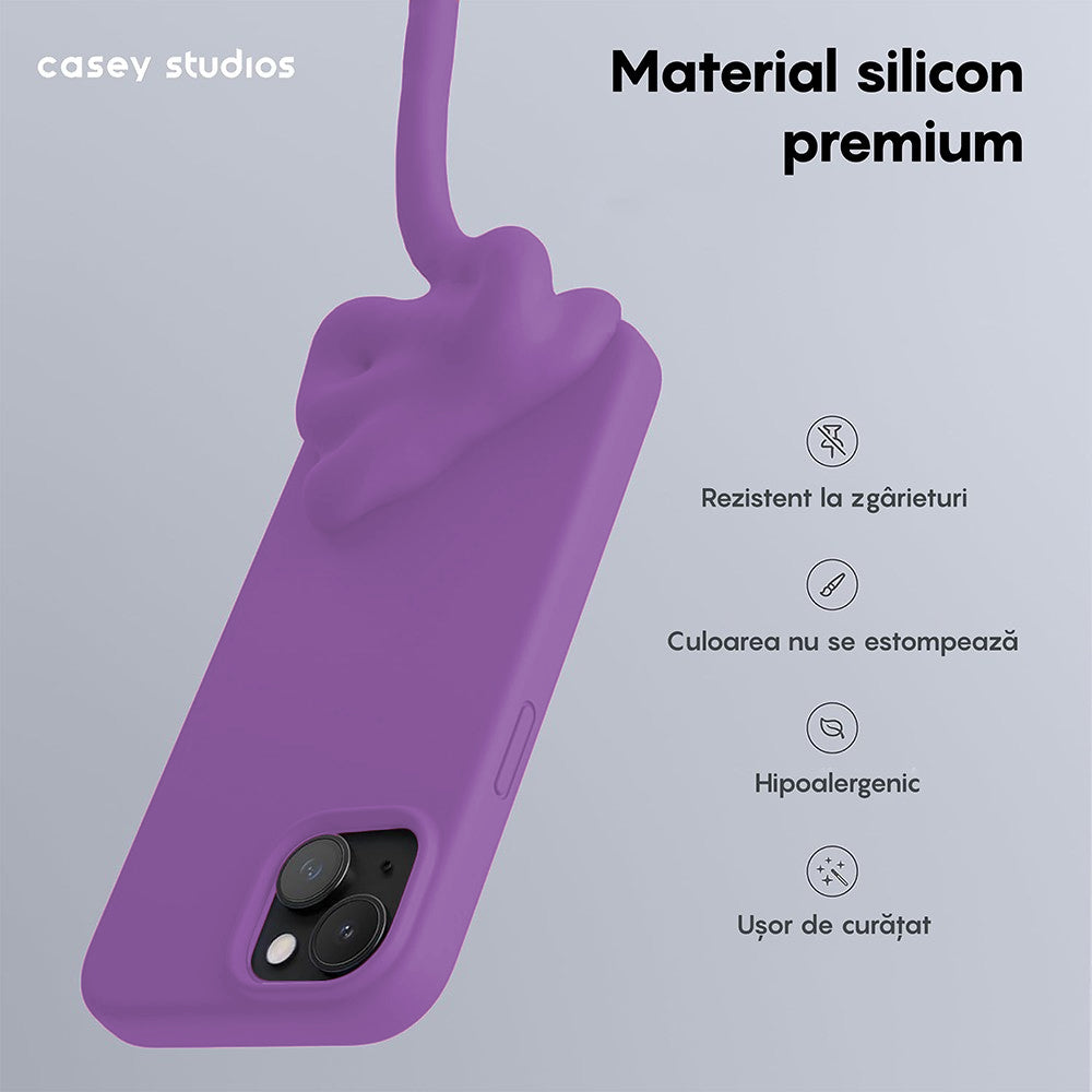 Husa Soft Silicone - iPhone 15 Plus - Light Purple