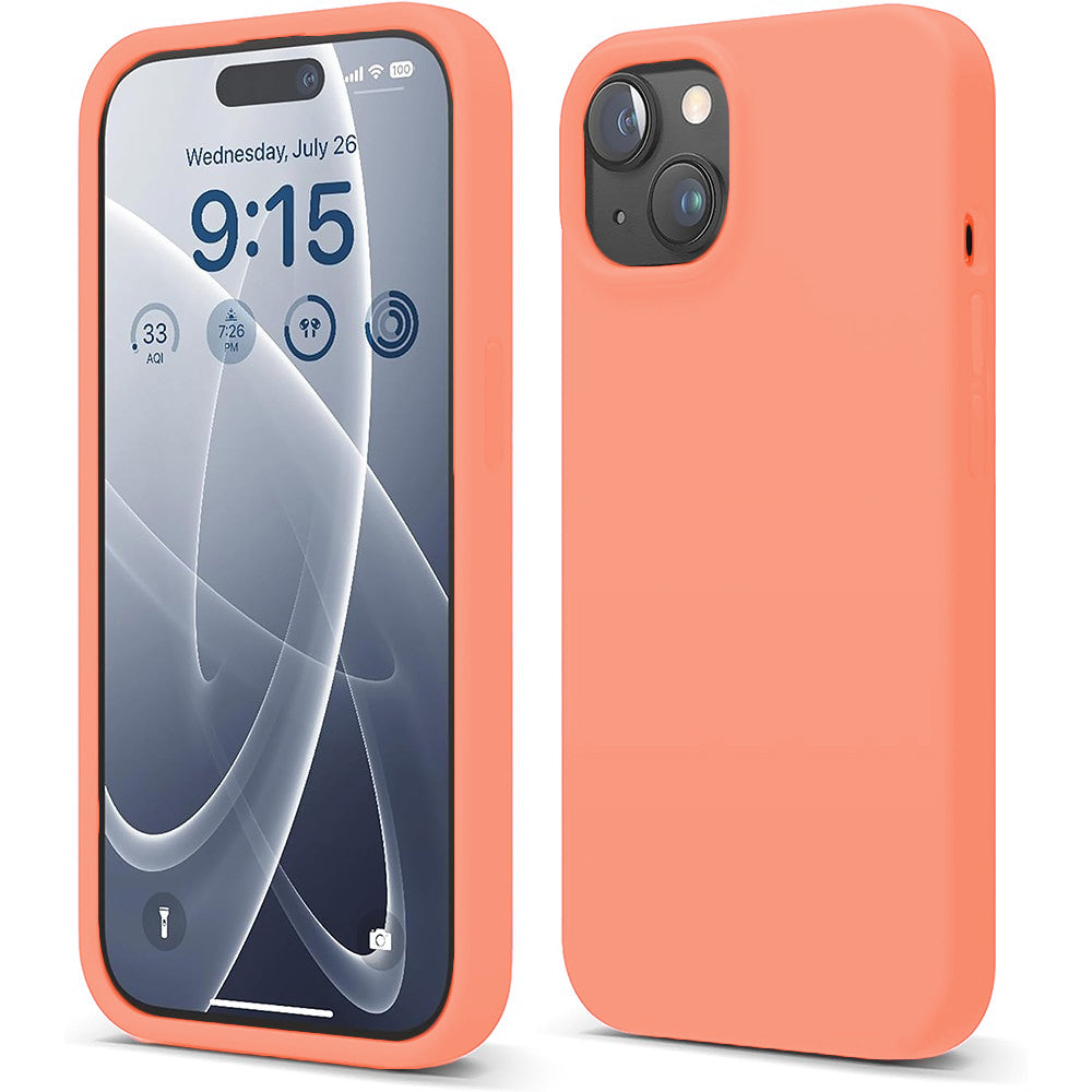Husa Soft Silicone - iPhone 15 Plus - Nectarine