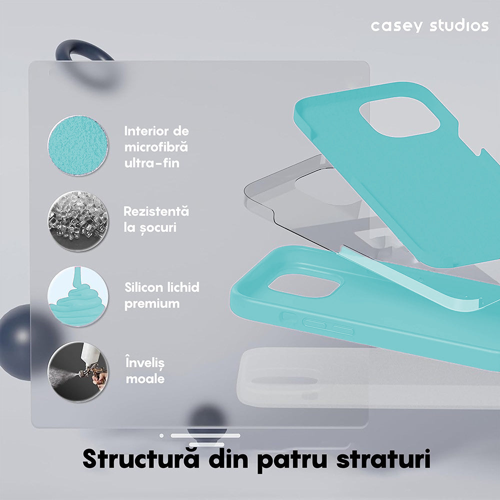 Husa Soft Silicone - iPhone 15 Plus - Turcoaz
