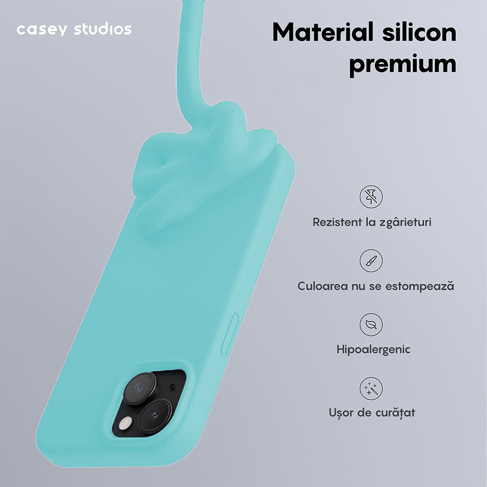 Husa Soft Silicone - iPhone 15 Plus - Turcoaz