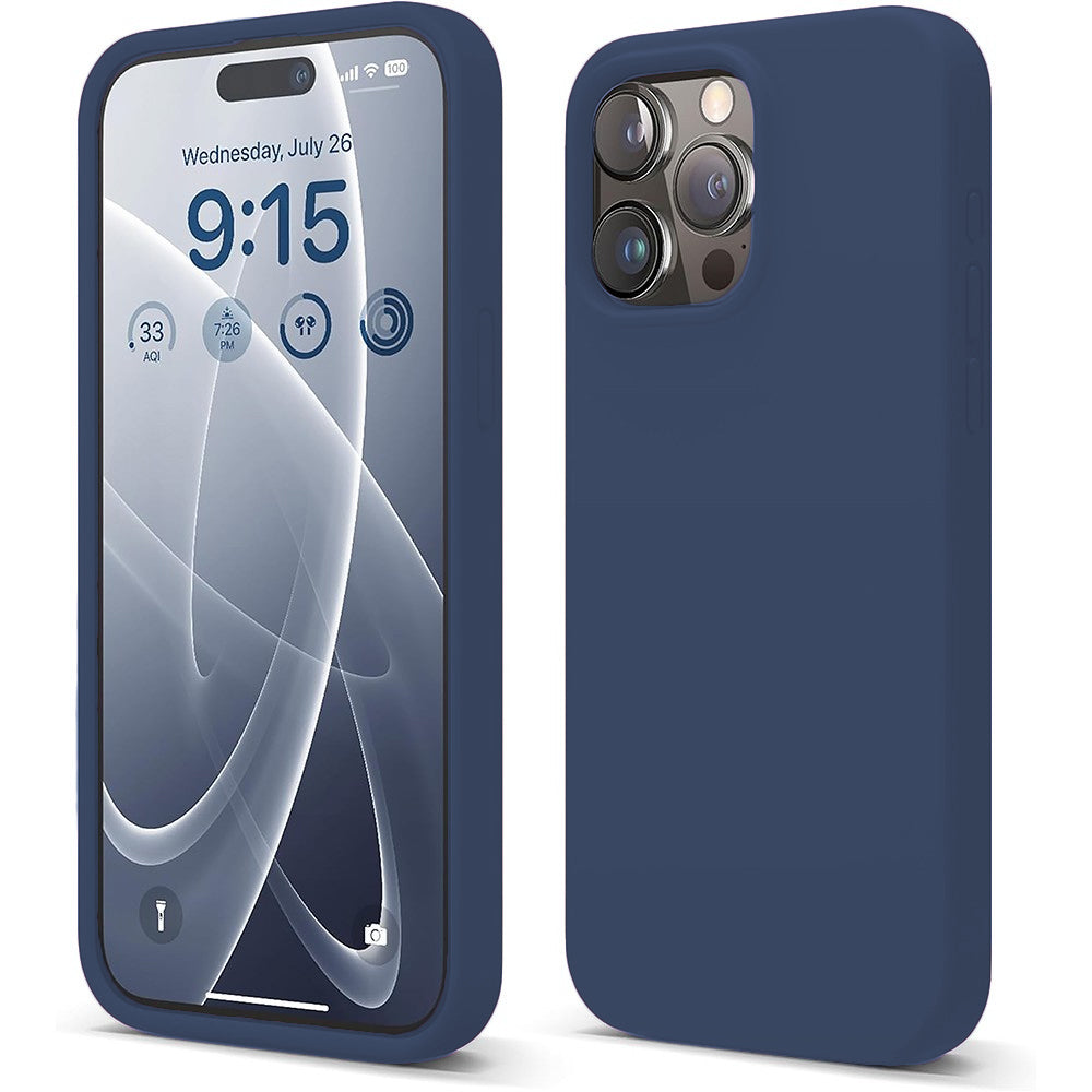 Husa Soft Silicone - iPhone 15 Pro - Midnight Blue