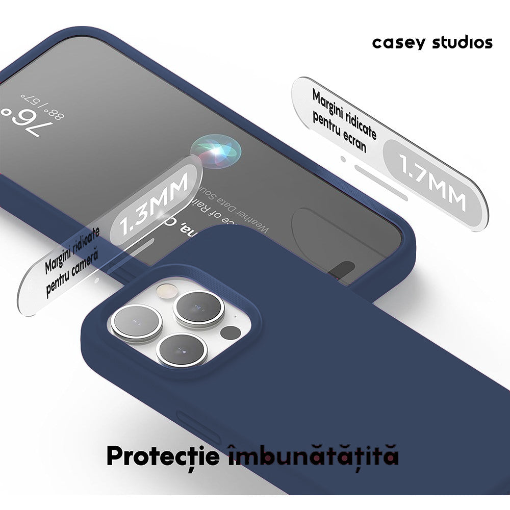 Husa Soft Silicone - iPhone 15 Pro - Midnight Blue