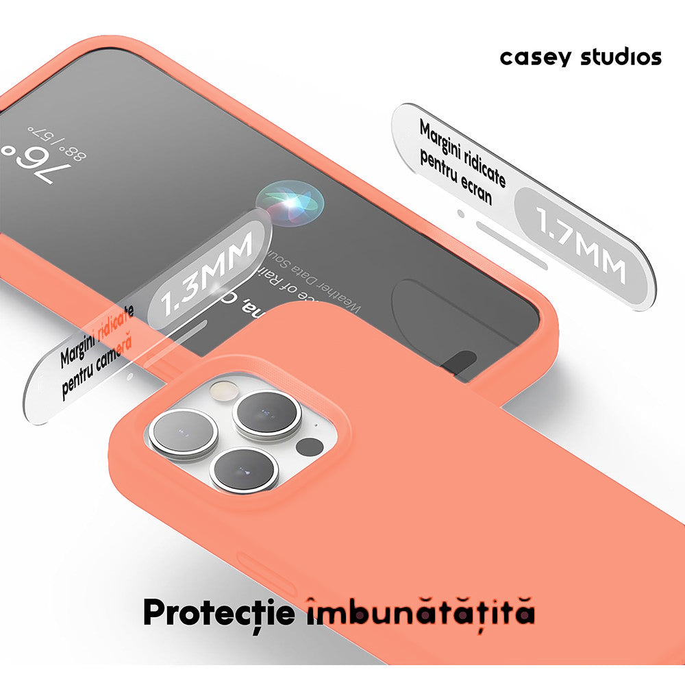 Husa Soft Silicone - iPhone 15 Pro - Nectarine