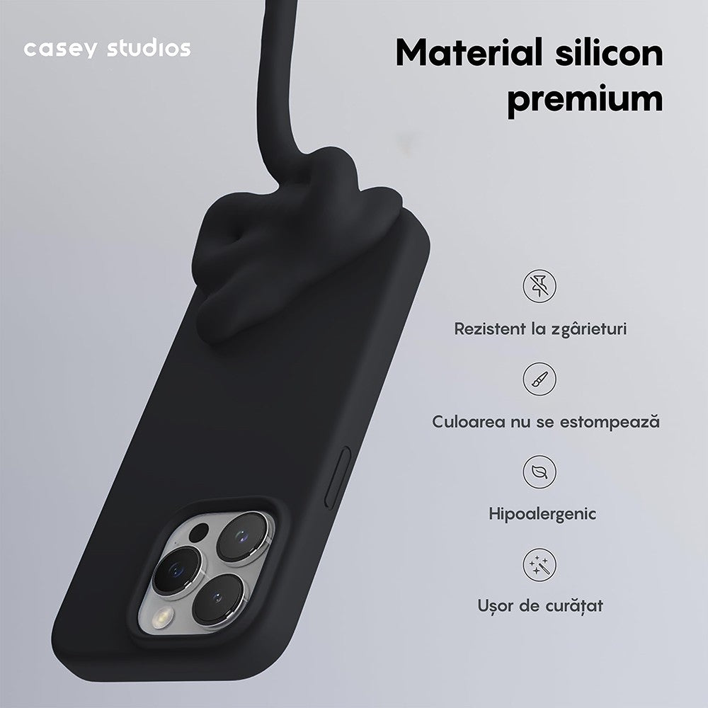 Husa Soft Silicone - iPhone 15 Pro - Negru