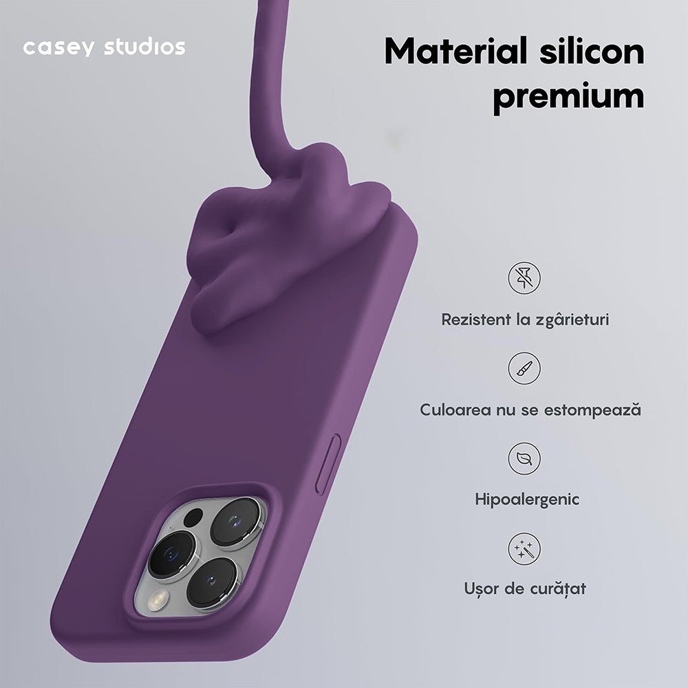 Husa Soft Silicone - iPhone 15 Pro Max - Light Purple