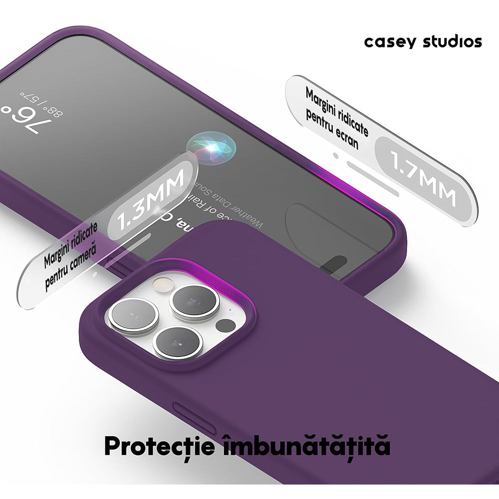 Husa Soft Silicone - iPhone 15 Pro Max - Light Purple