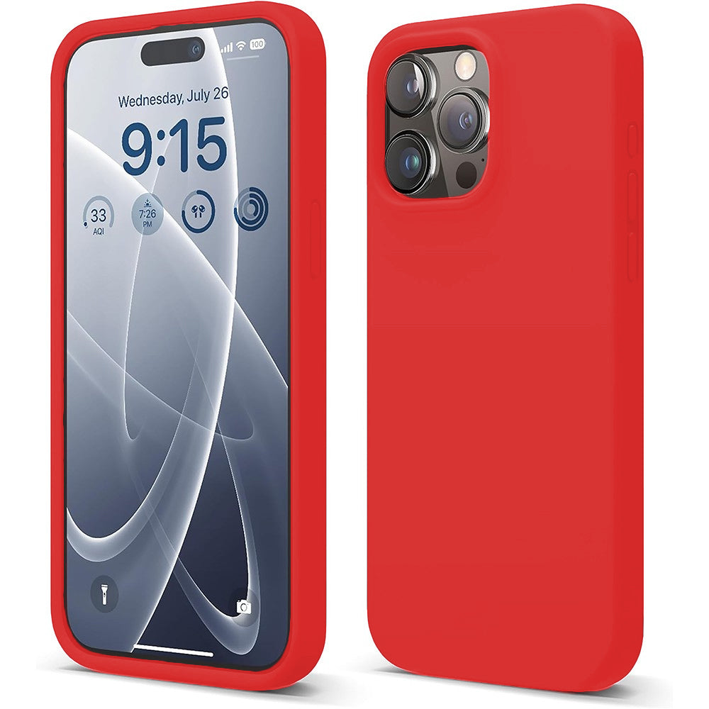 Husa Soft Silicone - iPhone 15 Pro Max - Rosu