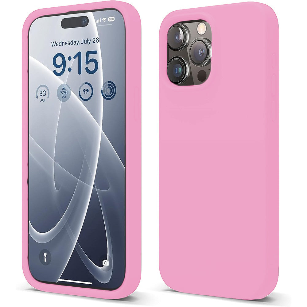 Husa Soft Silicone - iPhone 15 Pro Max - Roz
