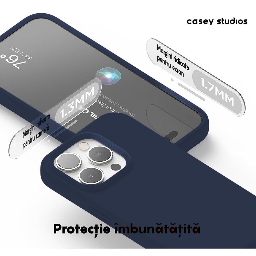 Husa Soft Silicone - iPhone 15 Pro Max - Midnight Blue