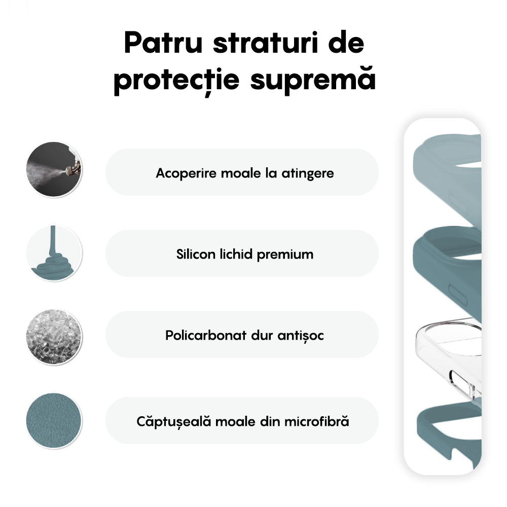 Husa Soft Silicone - iPhone 16 - Midnight Blue