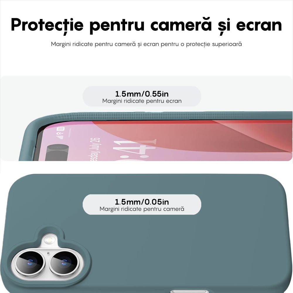 Husa Soft Silicone - iPhone 16 - Midnight Blue