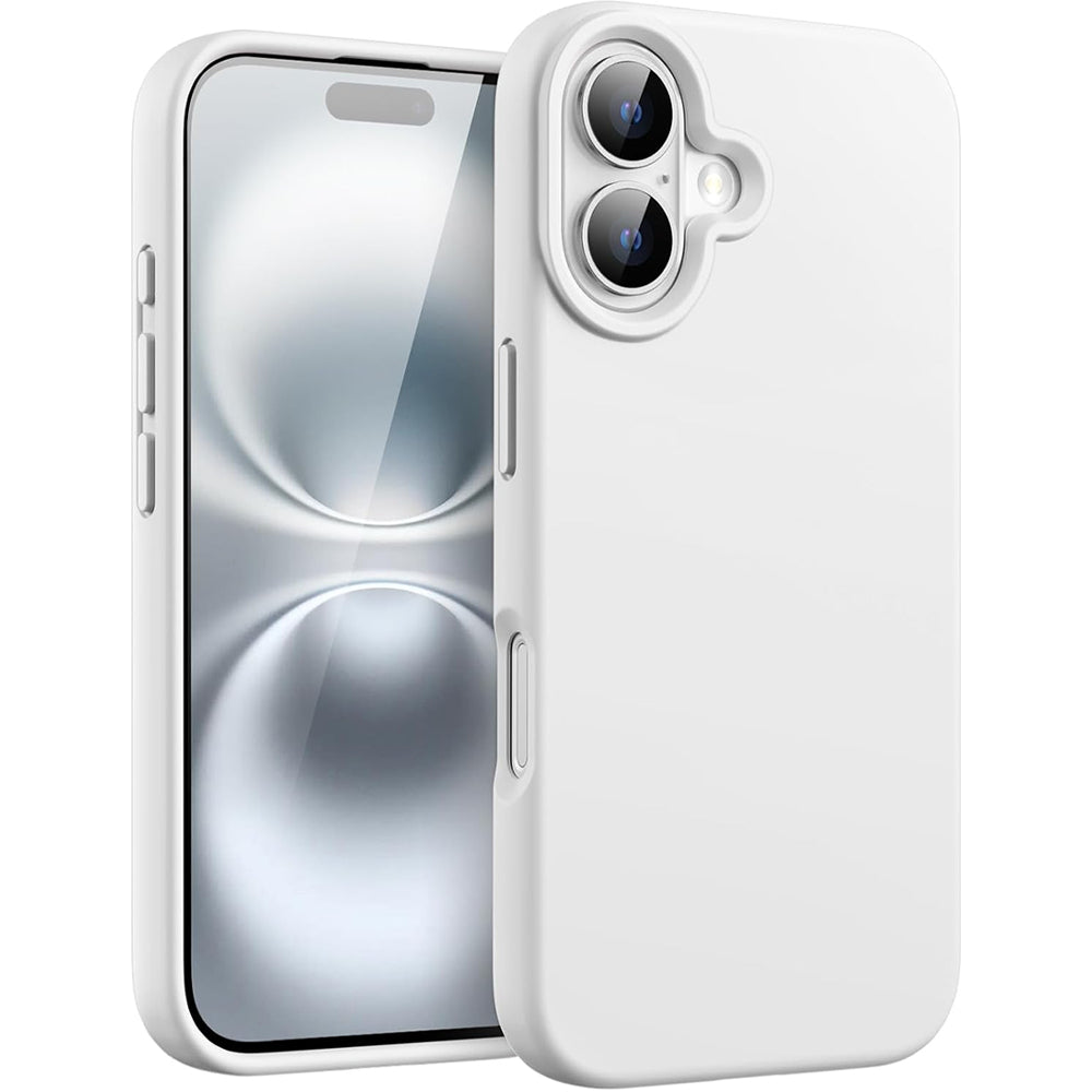 Husa Soft Silicone - iPhone 16 Plus - Alb