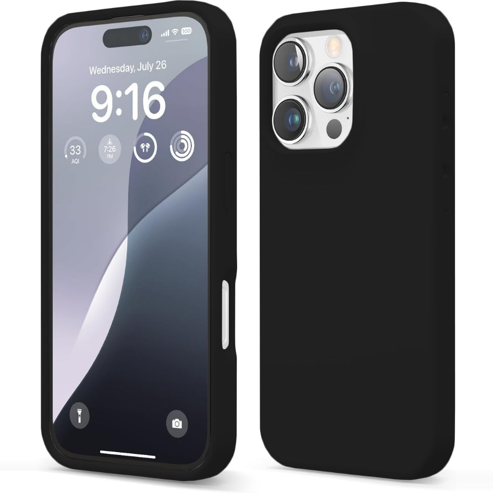 Husa Soft Silicone - iPhone 16 Pro - Negru