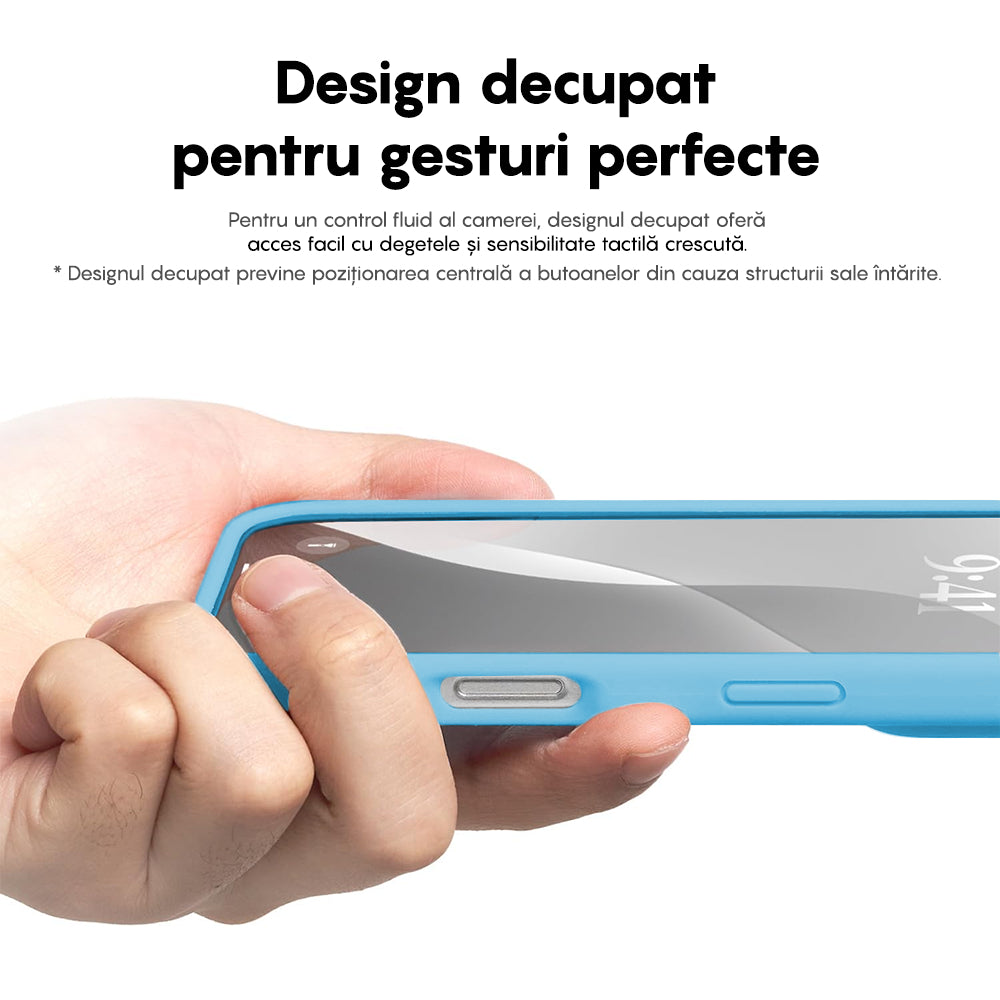 Husa Soft Silicone - iPhone 16 Pro - Cadet Blue