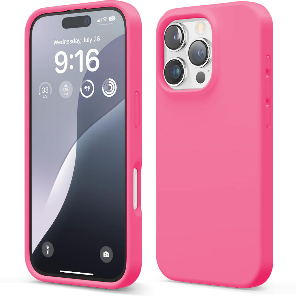 Husa Soft Silicone - iPhone 16 Pro - Fuchsia