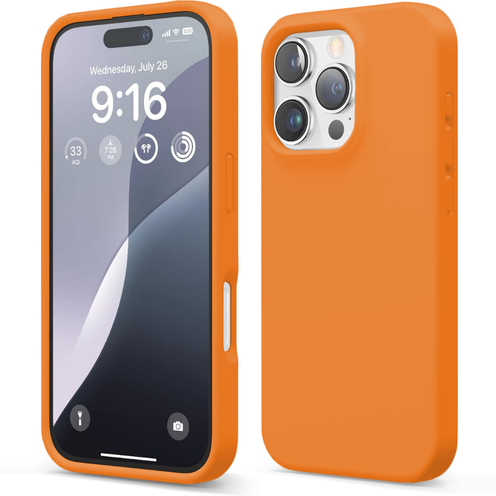 Husa Soft Silicone - iPhone 16 Pro - Nectarine