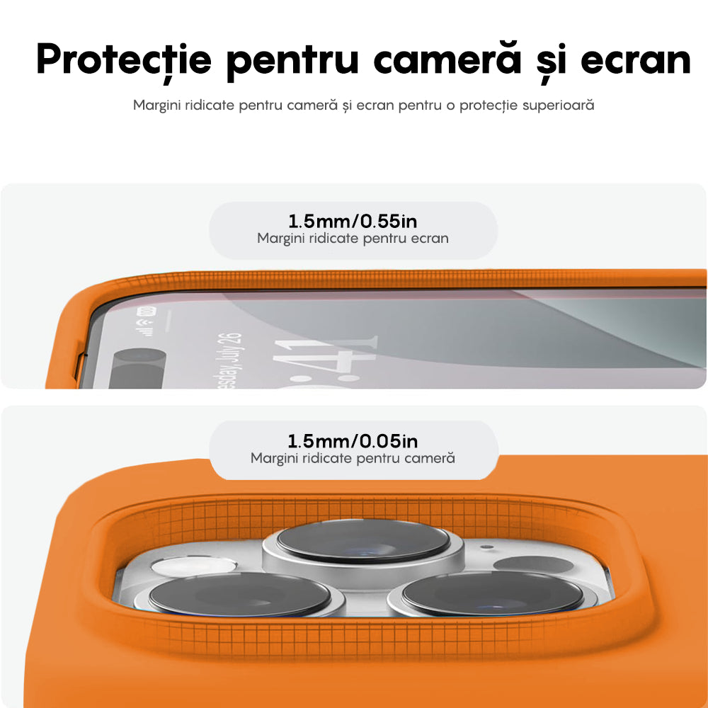 Husa Soft Silicone - iPhone 16 Pro - Nectarine