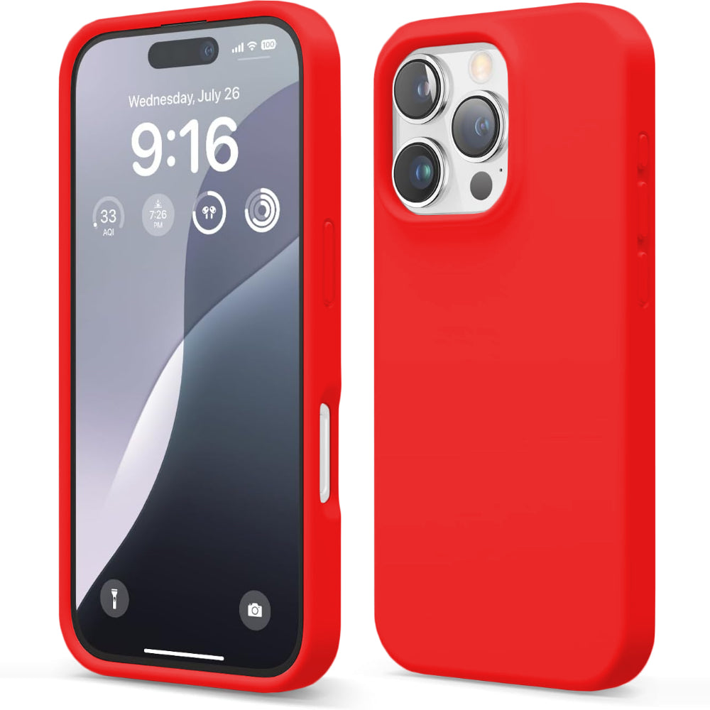 Husa Soft Silicone - iPhone 16 Pro - Rosu