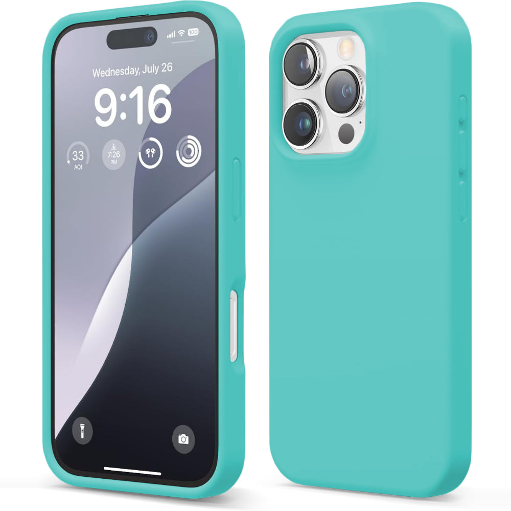 Husa Soft Silicone - iPhone 16 Pro - Turcoaz
