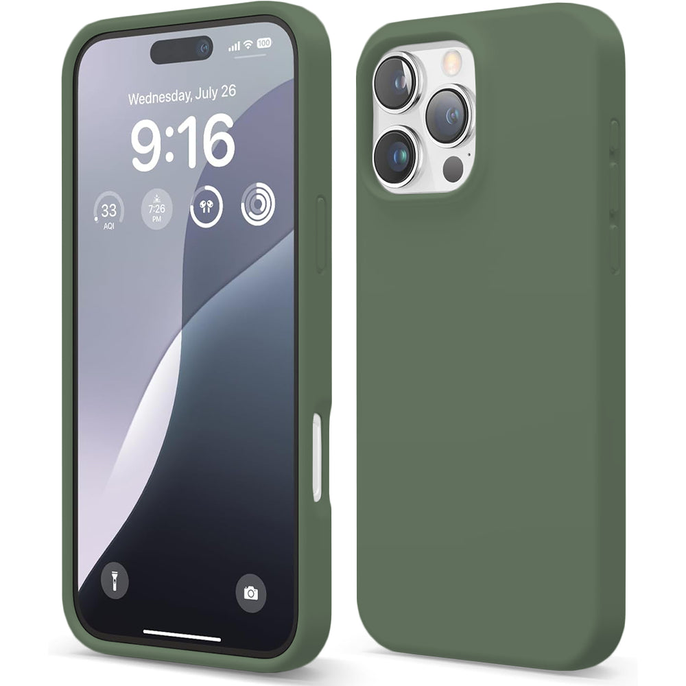 Husa Soft Silicone - iPhone 16 Pro - Webster Green