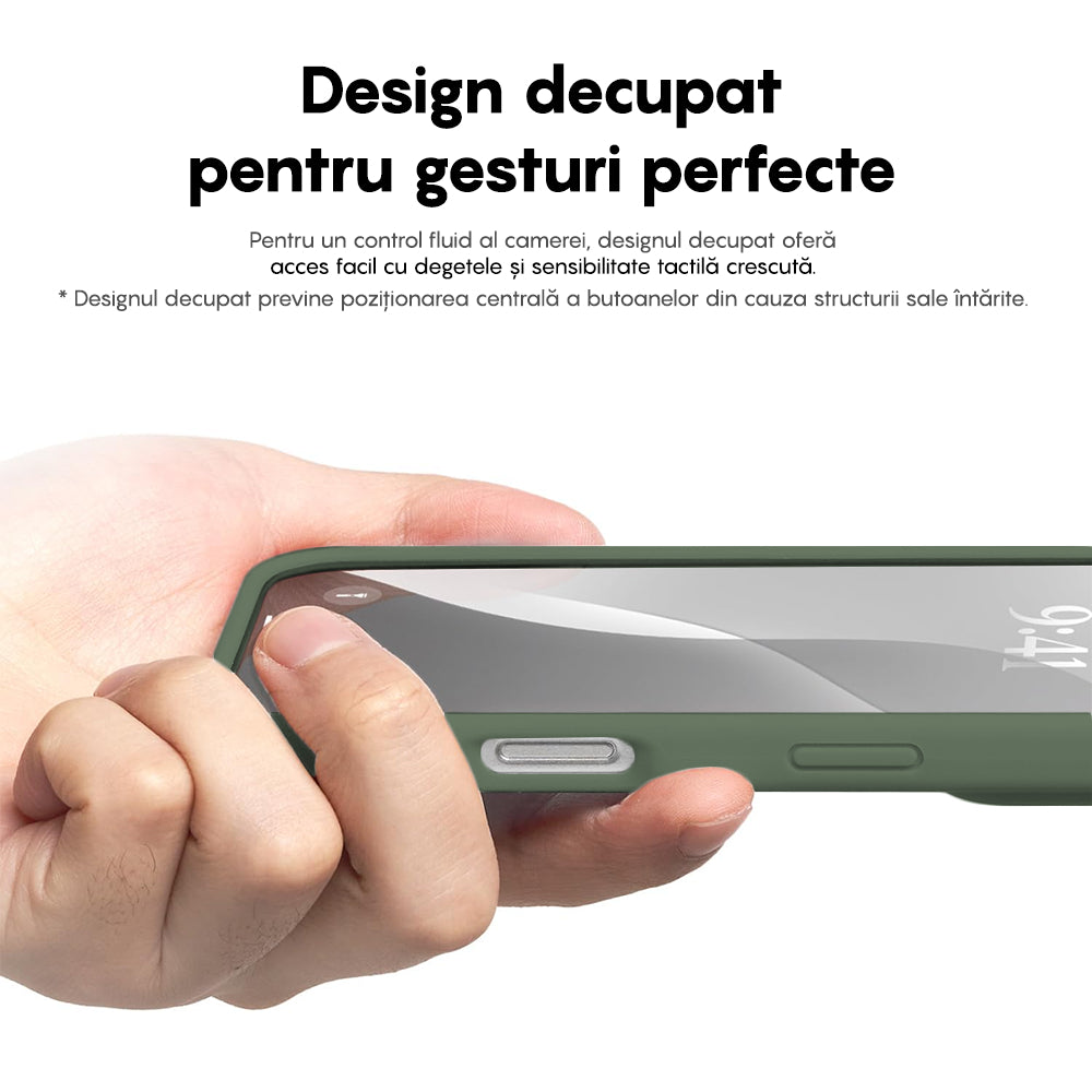 Husa Soft Silicone - iPhone 16 Pro - Webster Green