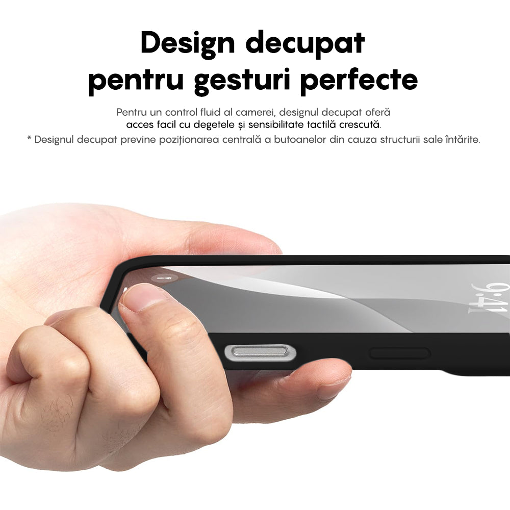 Husa Soft Silicone - iPhone 16 Pro Max - Negru