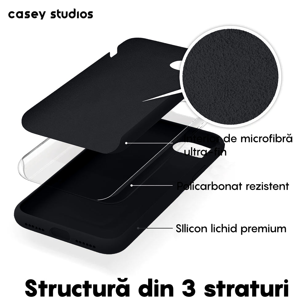 Husa Soft Silicone - iPhone 7/8/SE2 - Negru