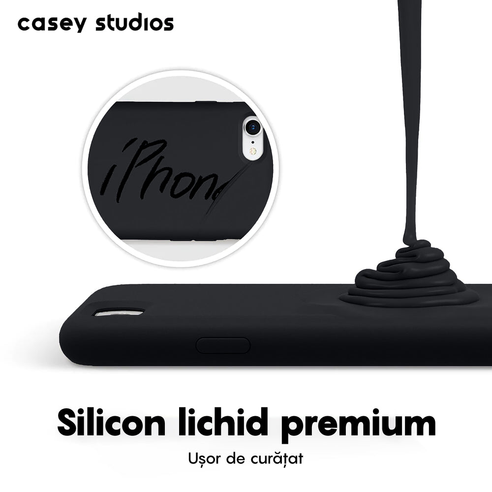 Husa Soft Silicone - iPhone 7/8/SE2 - Negru
