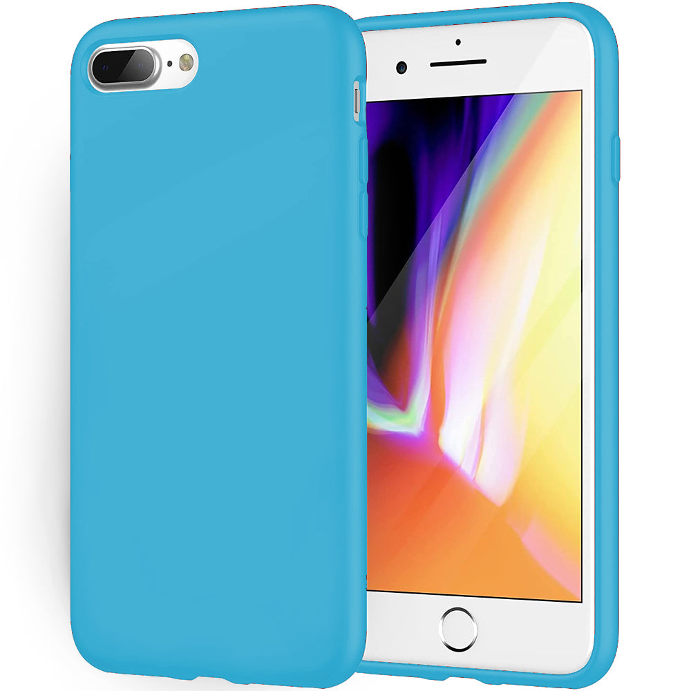Husa Soft Silicone - iPhone 7 Plus/8 Plus - Cadet Blue