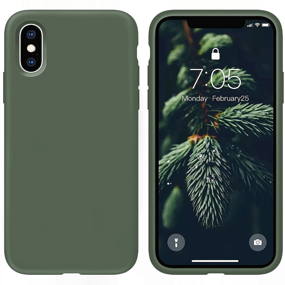 Husa Soft Silicone - iPhone X/XS - Webster Green