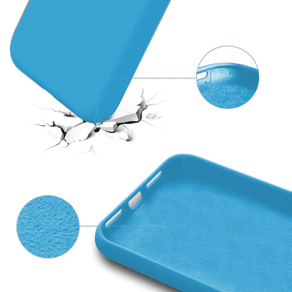 Husa Soft Silicone - iPhone X/XS - Cadet Blue