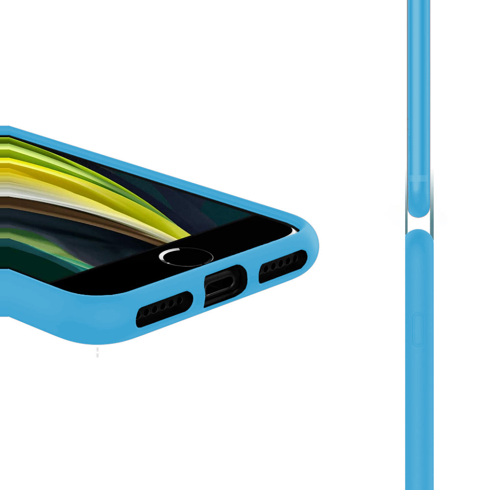 Husa Soft Silicone - iPhone X/XS - Cadet Blue