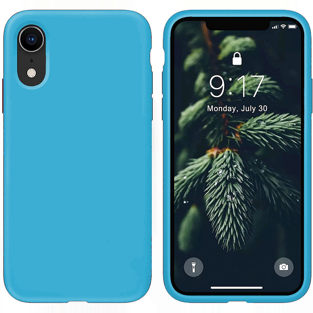 Husa Soft Silicone - iPhone XR - Cadet Blue