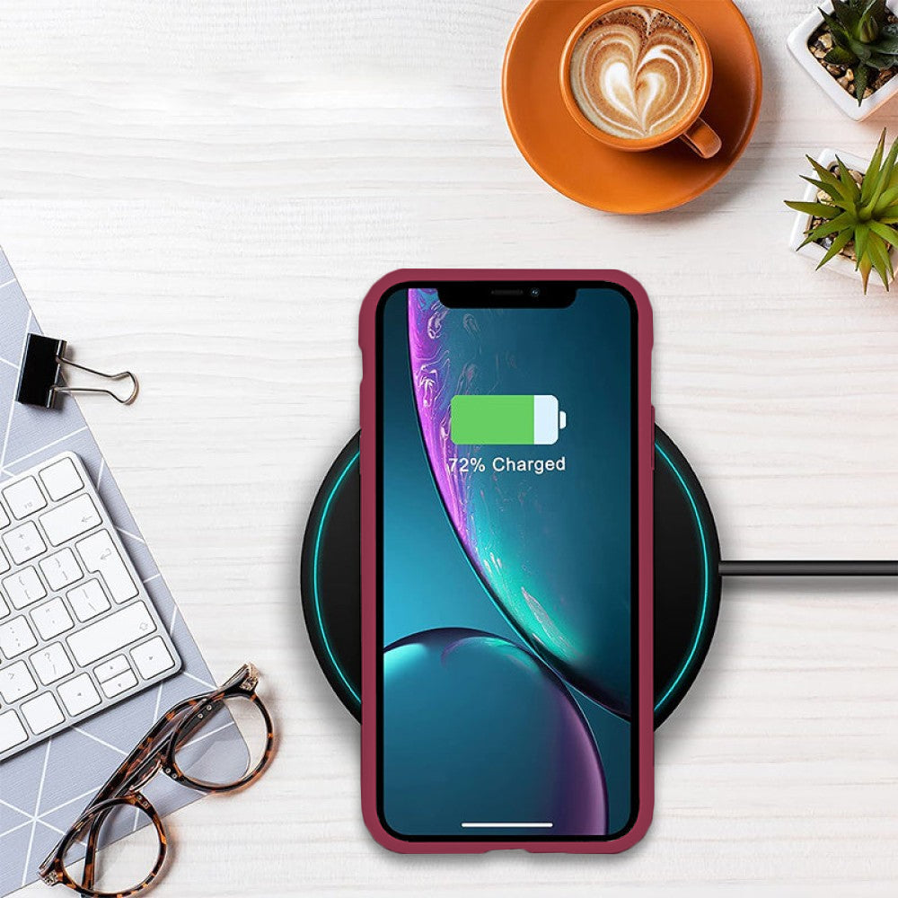 Husa Soft Silicone - iPhone XS Max - Burgundy