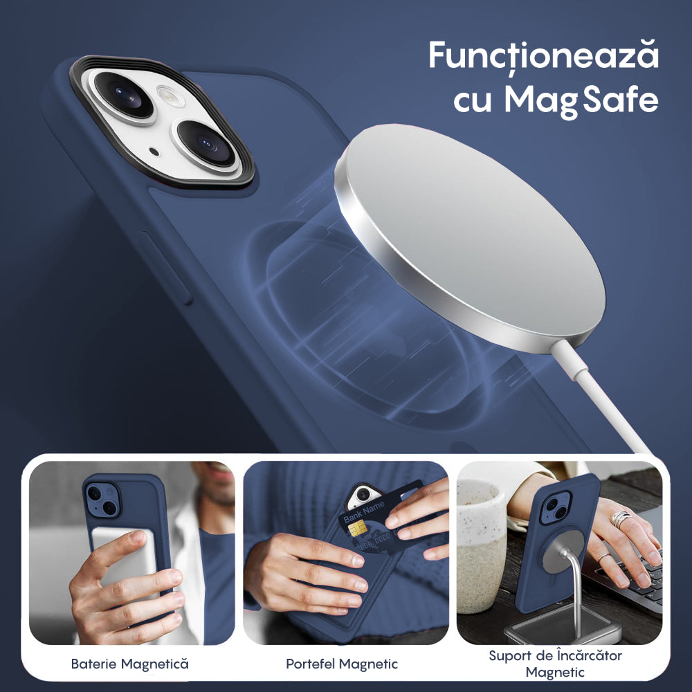 Husa MagSafe - iPhone 14 Plus - Gentleman Blue