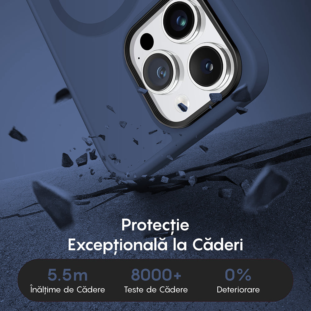 Husa MagSafe - iPhone 15 Pro - Gentleman Blue