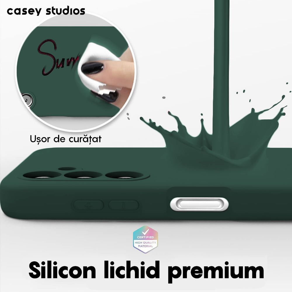 Husa Soft Silicone - Samsung Galaxy A14 4G/5G - Webster Green