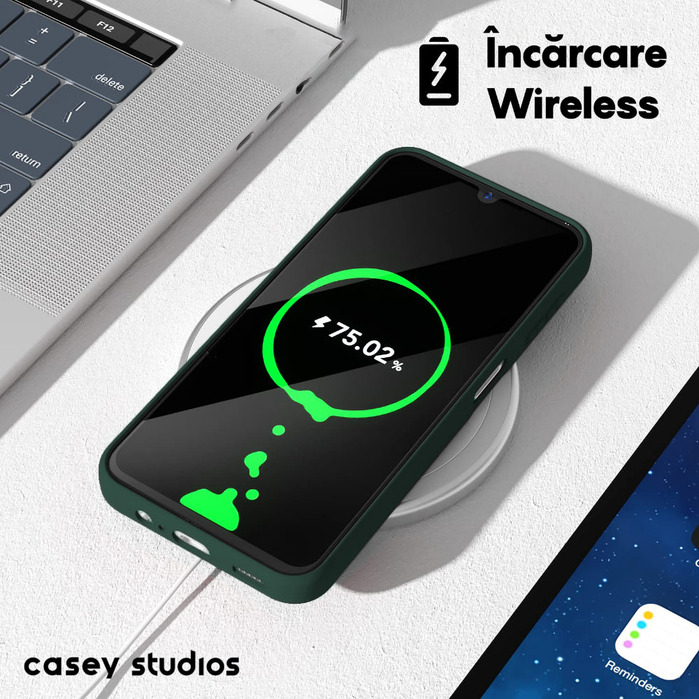 Husa Soft Silicone - Samsung Galaxy A14 4G/5G - Webster Green