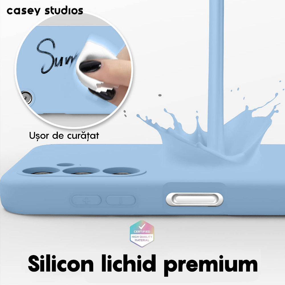 Husa Soft Silicone - Samsung Galaxy A34 - Light Blue