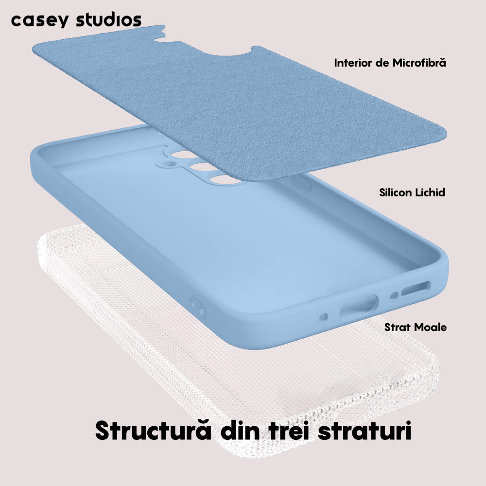 Husa Soft Silicone - Samsung Galaxy A34 - Light Blue
