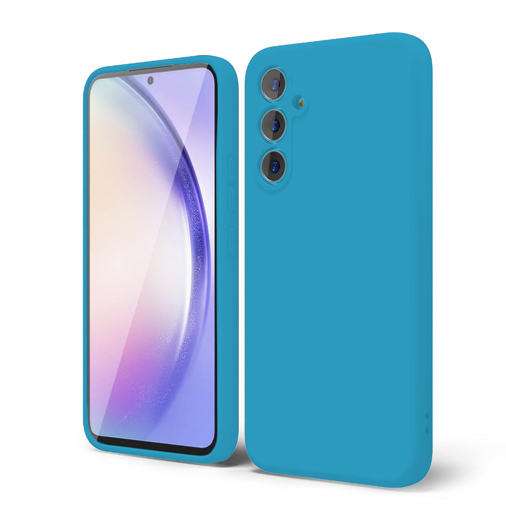 Husa Soft Silicone - Samsung Galaxy A54 - Cadet Blue